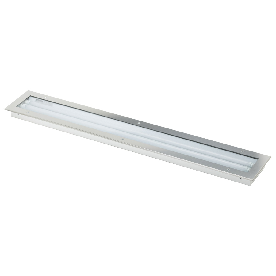 2 x LED tubes 
stainless steel